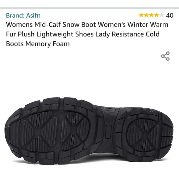 Womans Mid - calf Snow boots - Picture 5 of 7
